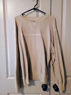 Blue 84 Beige Minnesota Ribbed Sweatshirt